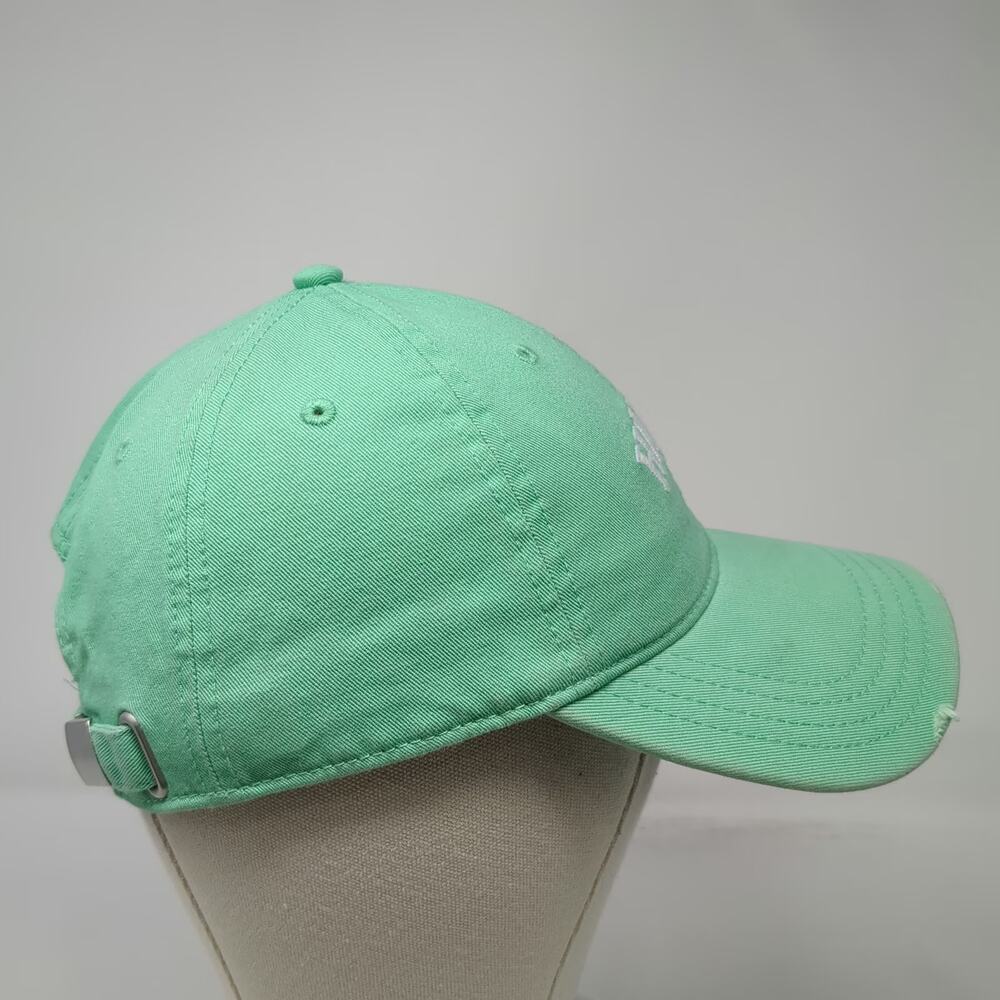 Aerie Baseball Cap Green One Size Happy Embroidered Cotton Slideback Hat - Picture 5 of 11